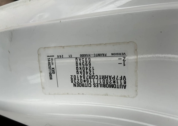 Citroen C1 cena 22999 przebieg: 150000, rok produkcji 2016 z Biała małe 172